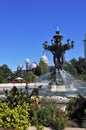 The fountain is a symbol of success and abundance. Royalty Free Stock Photo